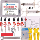CYCOBYCO Bicycle Brake Bleed Kit for AVID Sram Formula Hayes Bngal Hope Quad Kingdom Promax DOT Oil Hydraulic Disc Tools