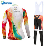 Cycobyco Autumn Colorful Women Cycling Jersey Set /Mountian Bike Wear Ropa Ciclismo Cycling Bicycle Clothes Cycling Clothing
