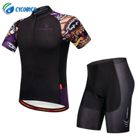 Cycobyco Cycling Jersey Short Sleeve Set Men MTB Bike Clothing Road Bicycle Shorts Padded Pants Maillot Ropa Ciclismo