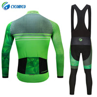 Cycobyco Fluorescence Cycling Jersey Long Sleeve Ciclismo Maillot MTB Bike Bicycle Jacket Cycling Quick Dry Clothing