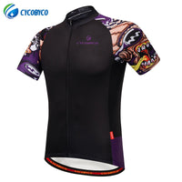 Cycobyco Men's Cycling Jersey Short Sleeve Reflective,Light,Breathable and Quick Drying USA,Italy,France,Brazil,Spain Style